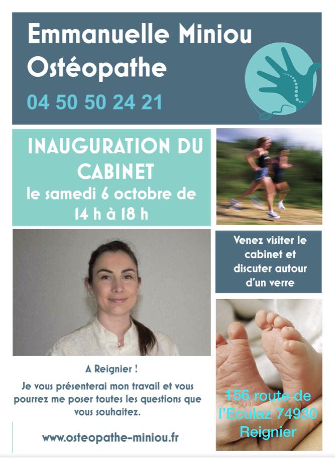 ostéopathie inauguration reignier